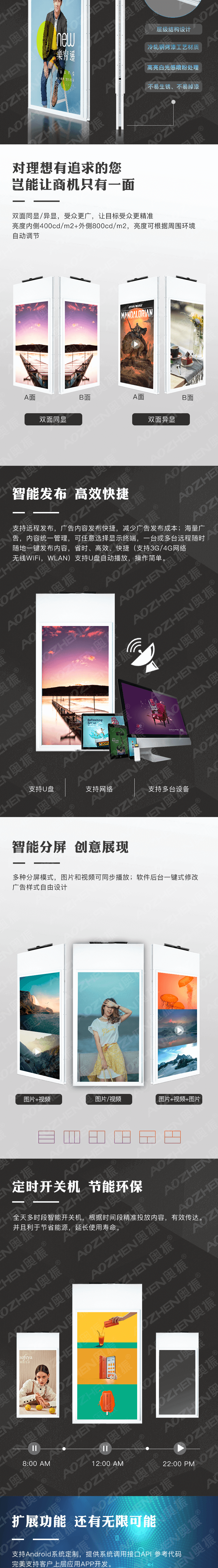 雙面液晶廣告機